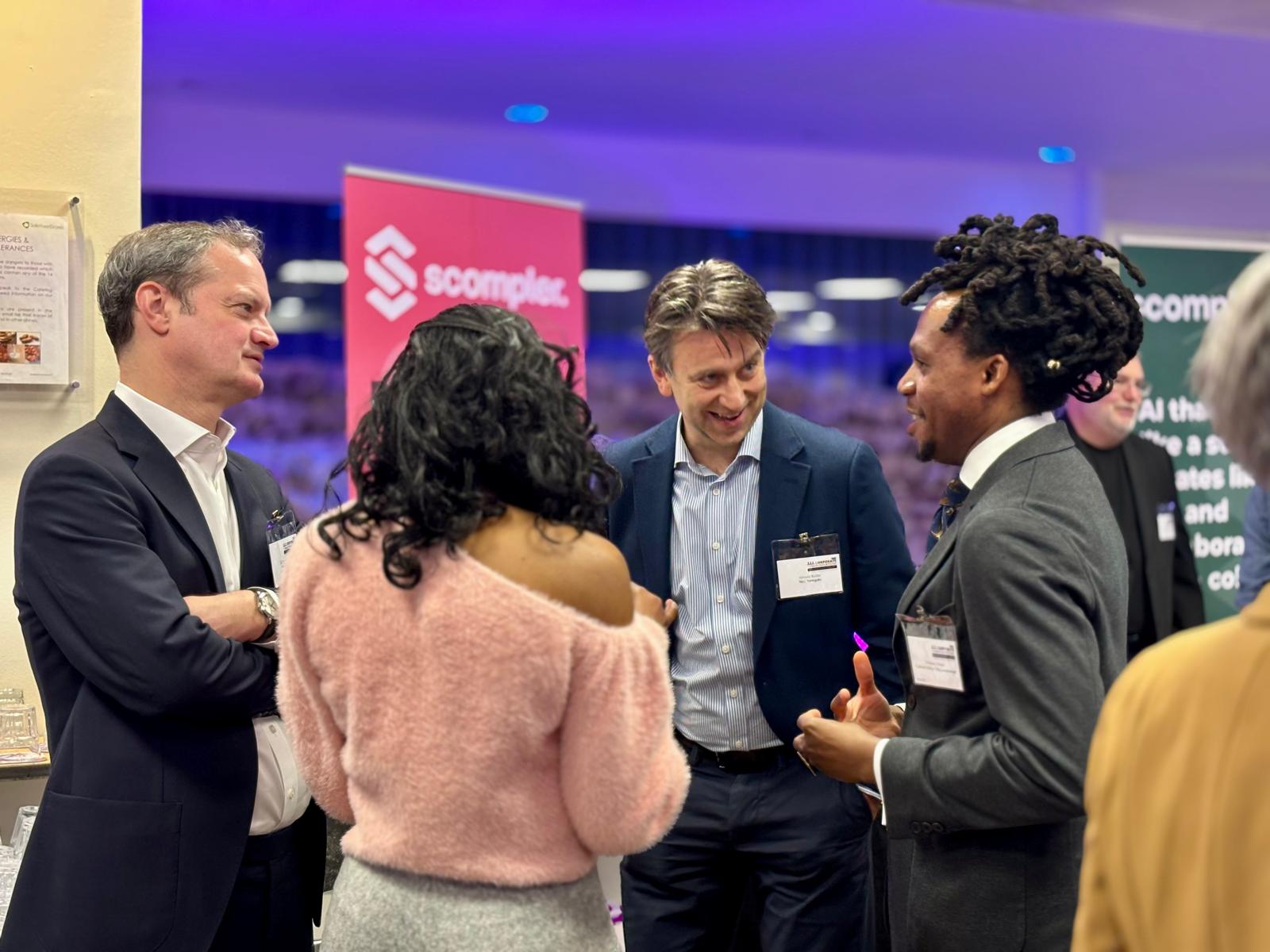 Conference delegates in discussion
